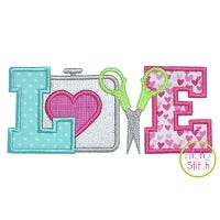 Machine Applique LOVE Applique | Machine Embroidery Designs by JuJu
