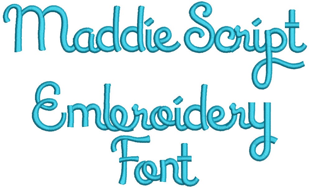 Maddie Script Embroidery Font Machine Embroidery Designs by JuJu