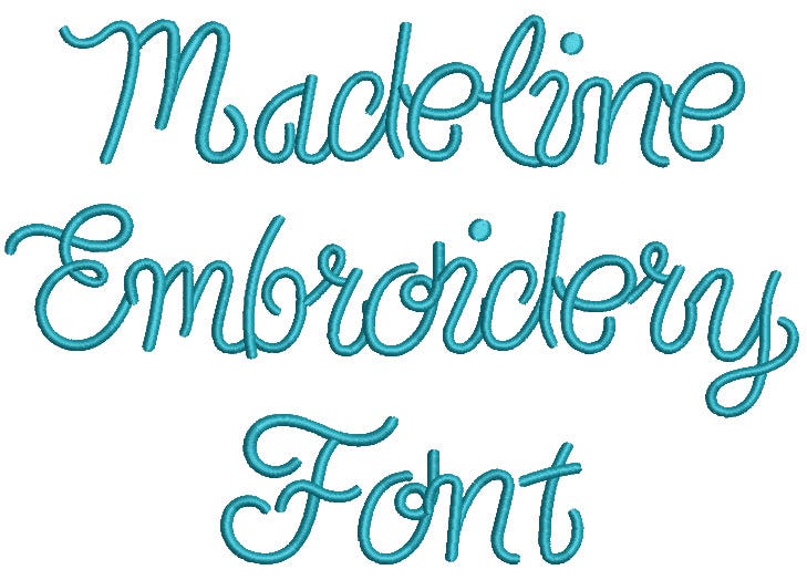 Madeline Embroidery Font | Machine Embroidery Designs by JuJu