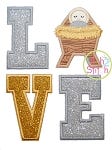 Manger Love Applique | Machine Embroidery Designs by JuJu