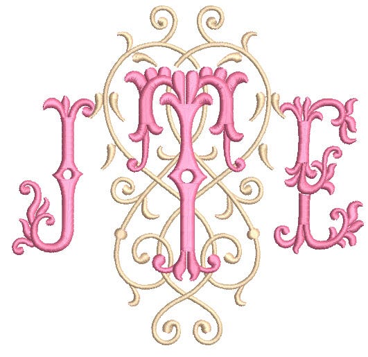 Manoir Monogram Designs by JuJu Machine Embroidery Designs by JuJu