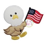 Marching Eagle Applique | Machine Embroidery Designs by JuJu