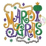 Mardi Gras 3 Embroidery | Machine Embroidery Designs by JuJu