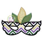 Mardi Gras Mask Applique | Machine Embroidery Designs by JuJu