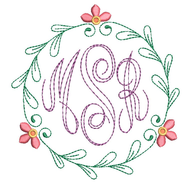 Maren Monogram Designs by JuJu Machine Embroidery Designs