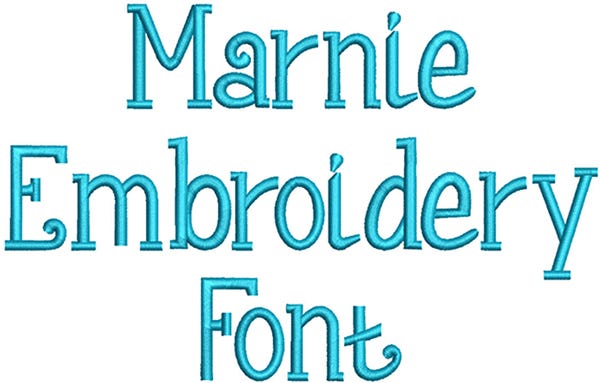 Marnie Embroidery Font Machine Embroidery Designs by JuJu