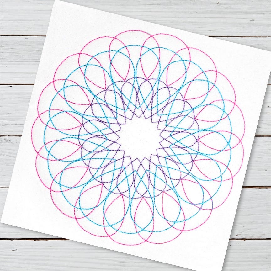 Mattison Mandala | Machine Embroidery Designs by JuJu