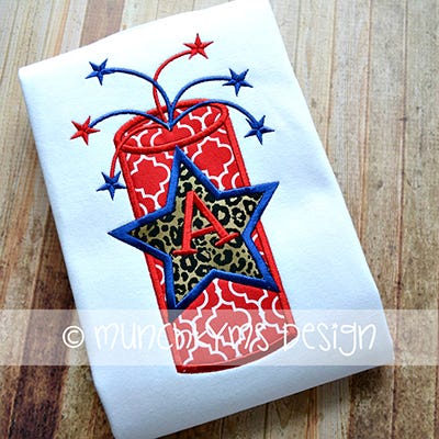 Firecracker Star | Machine Embroidery Designs by JuJu