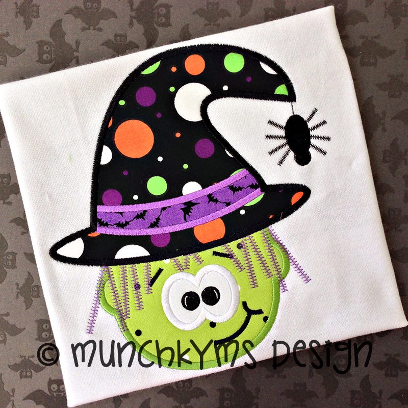 Witch Face | Machine Embroidery Designs by JuJu