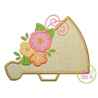 Megaphone Flowers Applique | Machine Embroidery Designs by JuJu