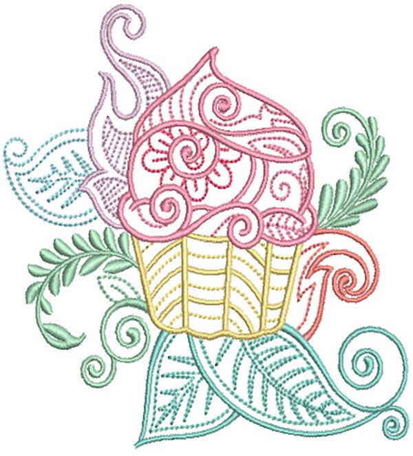 Mehndi Birthday Machine Embroidery Designs by JuJu