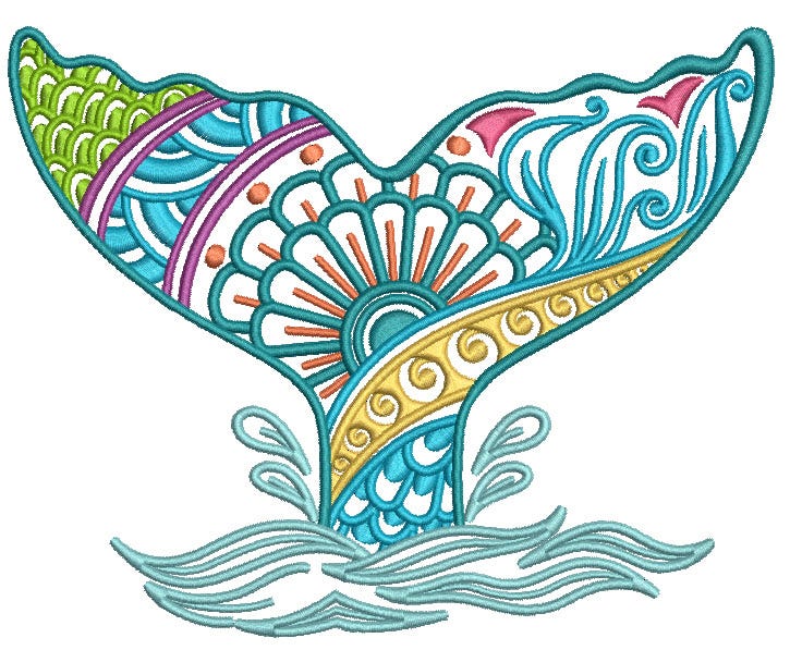 Mehndi Sea Life Set 3 Machine Embroidery Designs by JuJu