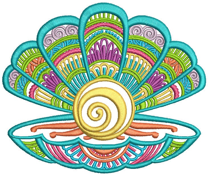 Mehndi Sea Life Set 4 Machine Embroidery Designs by JuJu