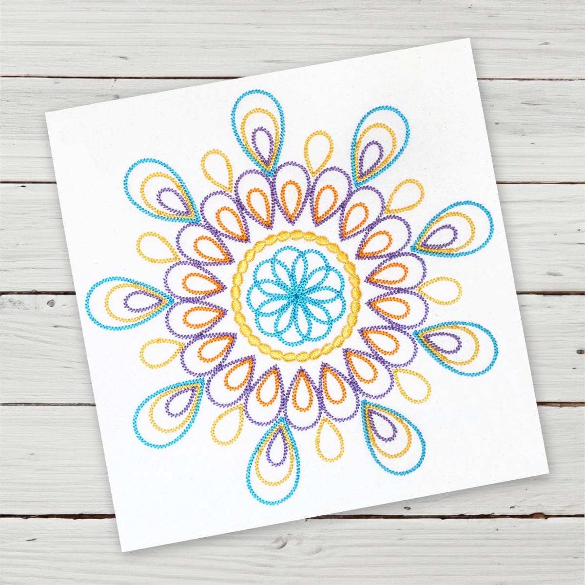 Melissa Mandala | Machine Embroidery Designs by JuJu