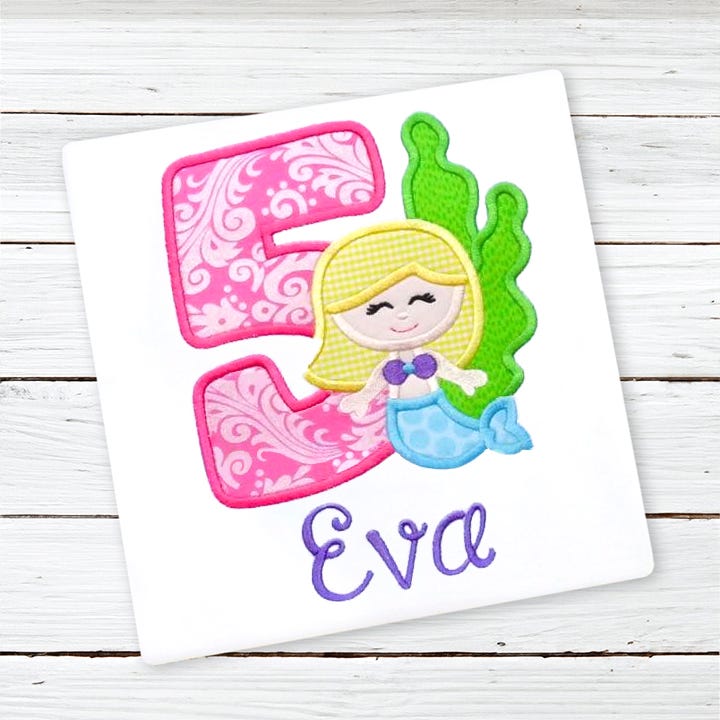 Under The Sea Numbers | Machine Embroidery Designs by JuJu