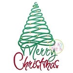 Merry Christmas Tree | Machine Embroidery Designs by JuJu