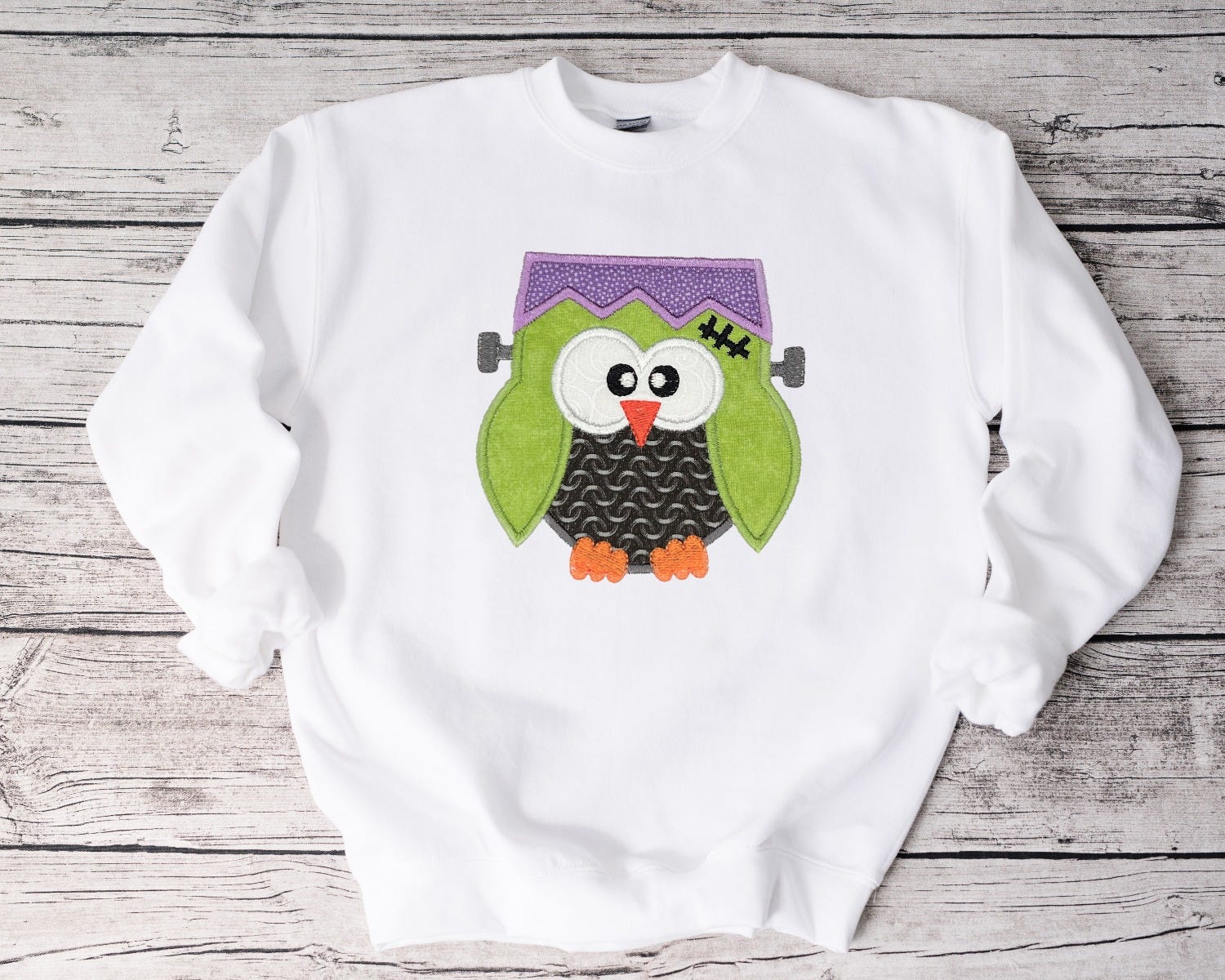 Frankenowl Applique | Machine Embroidery Designs by JuJu