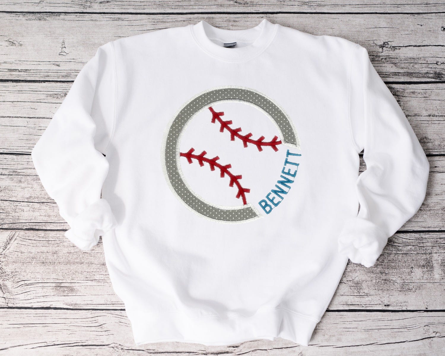 Baseball For Name Applique | Machine Embroidery Designs by JuJu