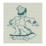 Modern Boys Bonnets Redwork Machine Embroidery Designs by JuJu