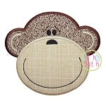 Monkey Face 2 Applique | Machine Embroidery Designs by JuJu