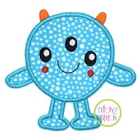 Monster 2 Applique | Machine Embroidery Designs by JuJu