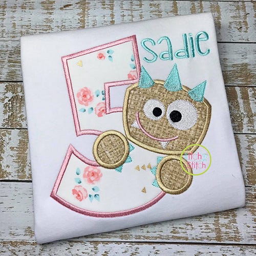 Monster Numbers Set Applique | Machine Embroidery Designs by JuJu