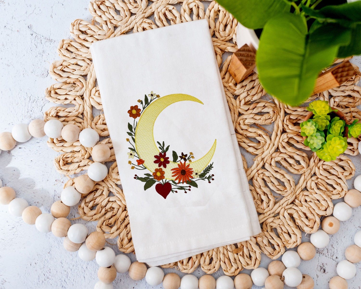 Celestial Florals 1 | Machine Embroidery Designs by JuJu