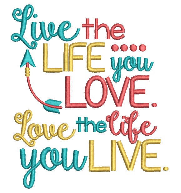 Motivational Word Art Machine Embroidery Designs by JuJu