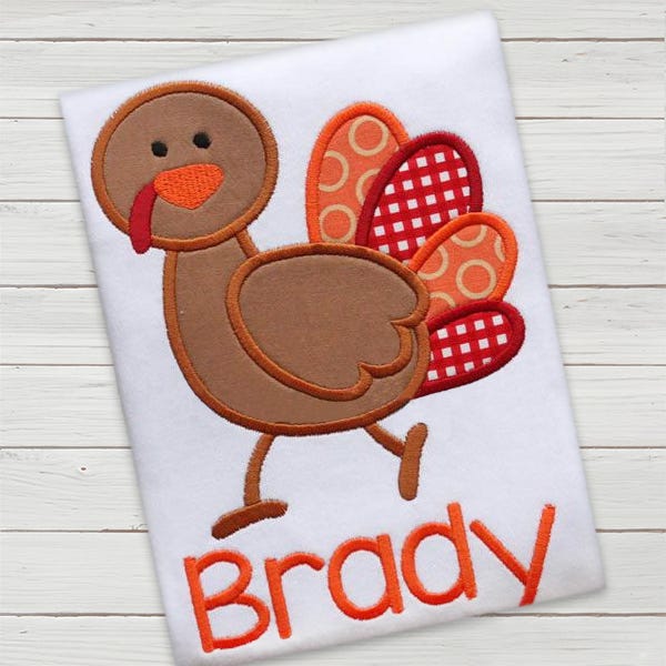 Turkey Couple Applique Embroidery Designs