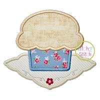 Muffin Napkin Applique | Machine Embroidery Designs by JuJu