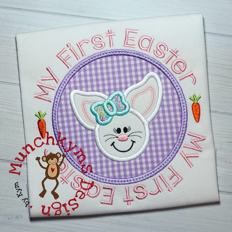 My First Easter Girl | Machine Embroidery Designs by JuJu