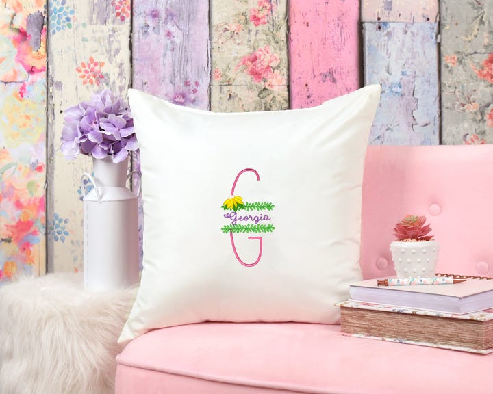 Natalie Alphabet | Machine Embroidery Designs by JuJu