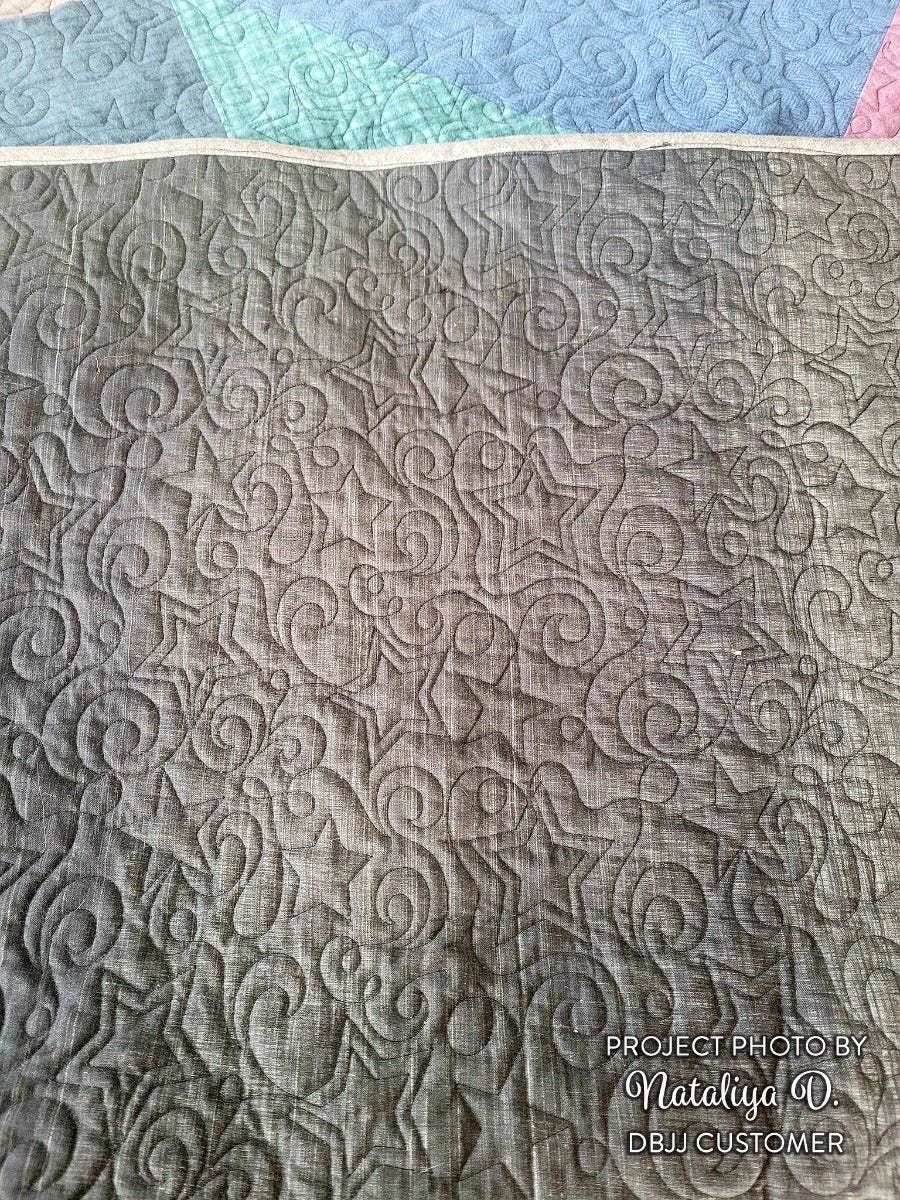 Stars and Swirls End-to-End Quilting Embroidery Design