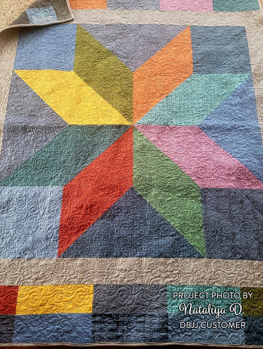 Stars and Swirls End-to-End Quilting Embroidery Design