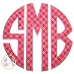 Natural Circle Applique Zig Zag Font | Machine Embroidery Designs by JuJu