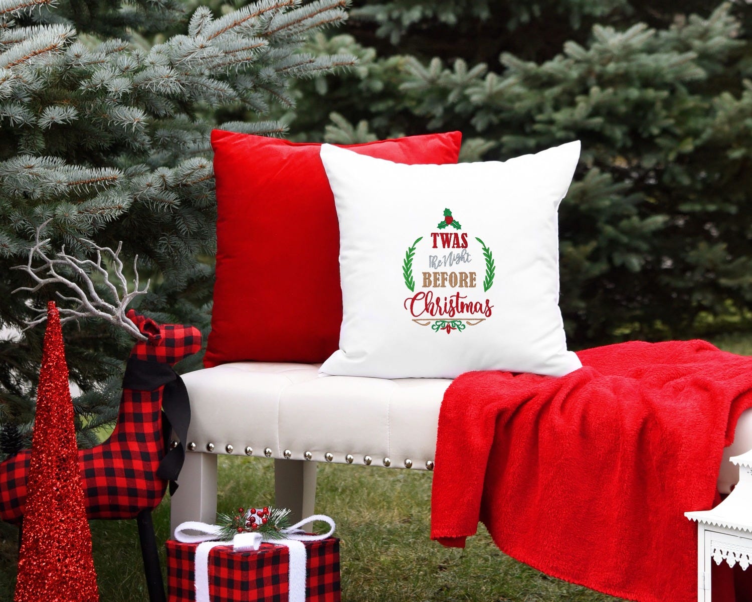 Farm Fresh Christmas 16 | Machine Embroidery Designs by JuJu