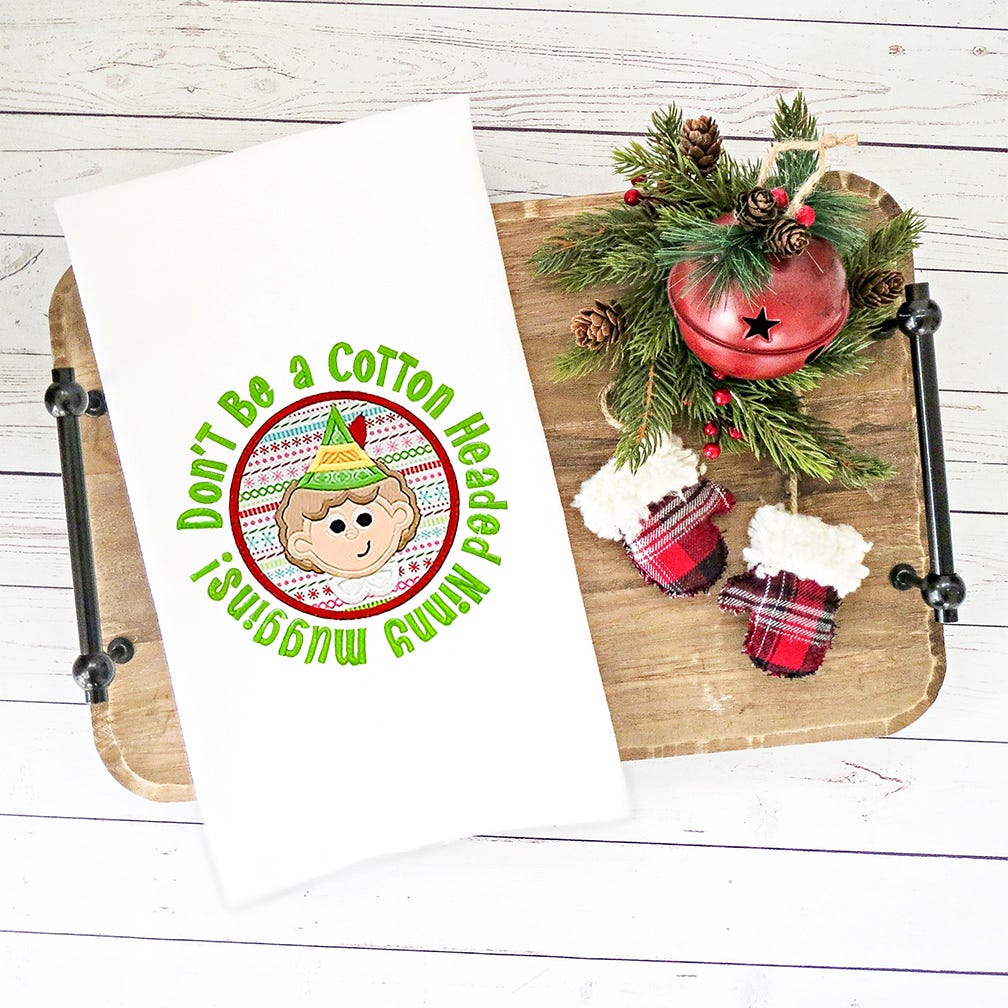 Cotton Headed Ninny Muggins Applique | Machine Embroidery Designs by JuJu