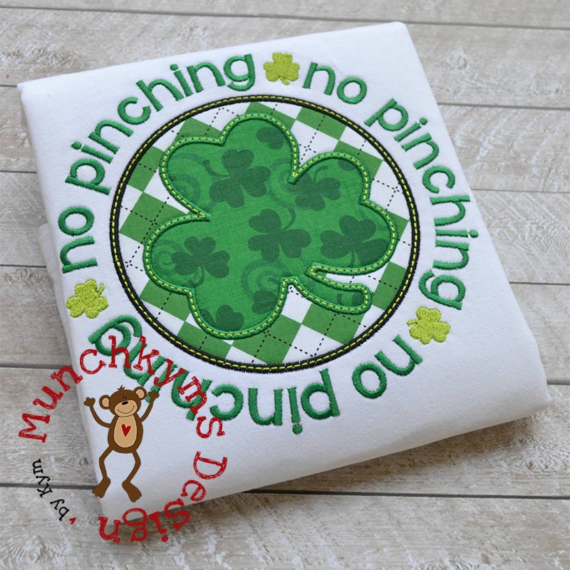 No Pinching | Machine Embroidery Designs by JuJu