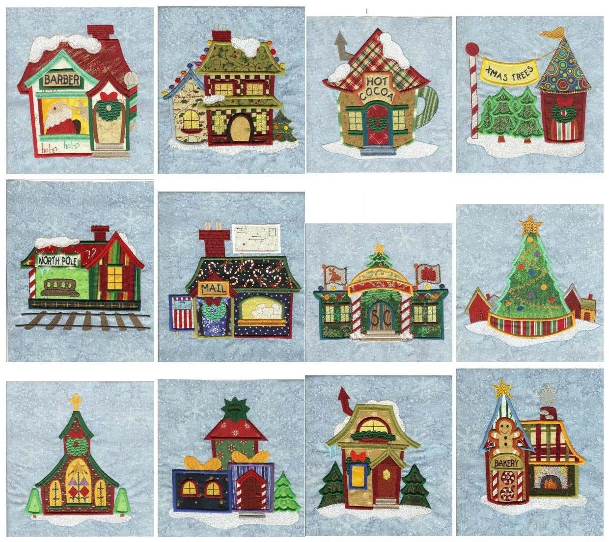 North Pole Christmas Embroidery Favorites Bundle