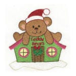 North Pole Village 4x4 and 5x7 Filled Set 1 Machine Embroidery Designs by JuJu
