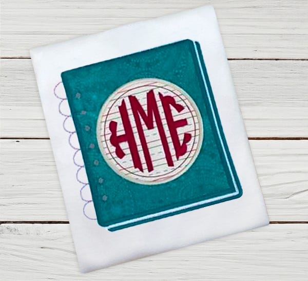 Notebook Mono | Machine Embroidery Designs by JuJu