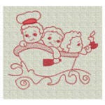 Nursery Rhymes Redwork Machine Embroidery Designs by JuJu