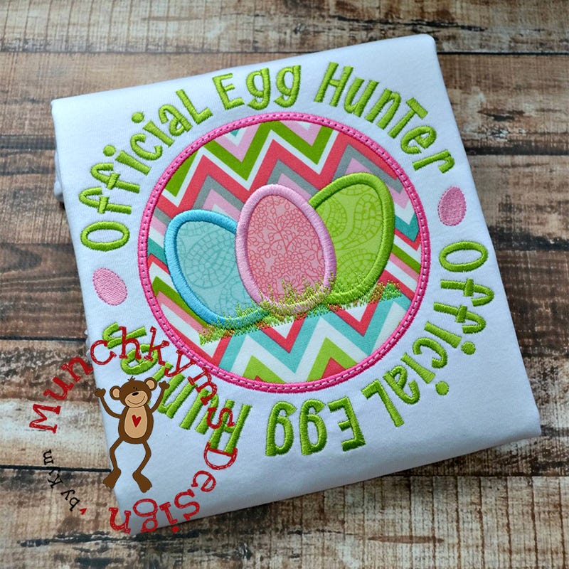 Official Egg Hunter | Machine Embroidery Designs by JuJu