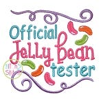 Official Jelly Bean Tester Embroidery | Machine Embroidery Designs by JuJu