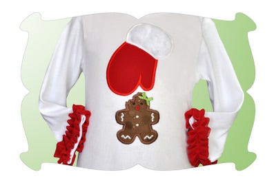 Oh No! Gingerbread Applique