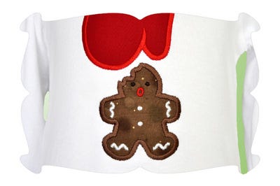 Oh No! Gingerbread Applique