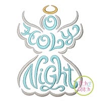 O Holy Night Angel Embroidery | Machine Embroidery Designs by JuJu