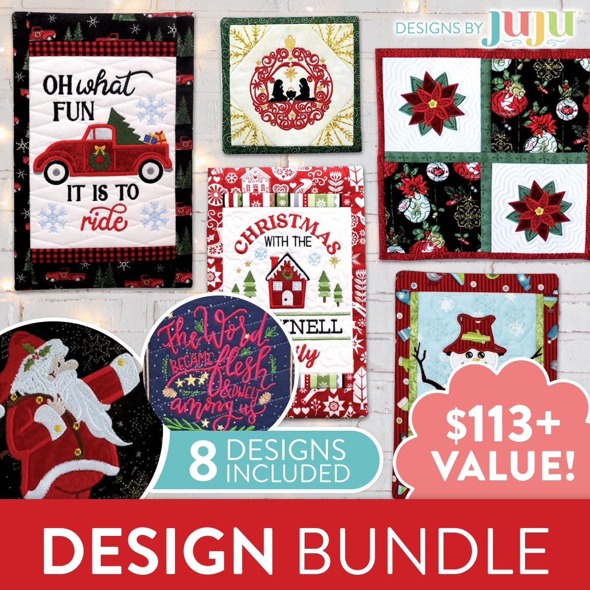 Oma's Christmas and Winter Mini Quilt Bundle
