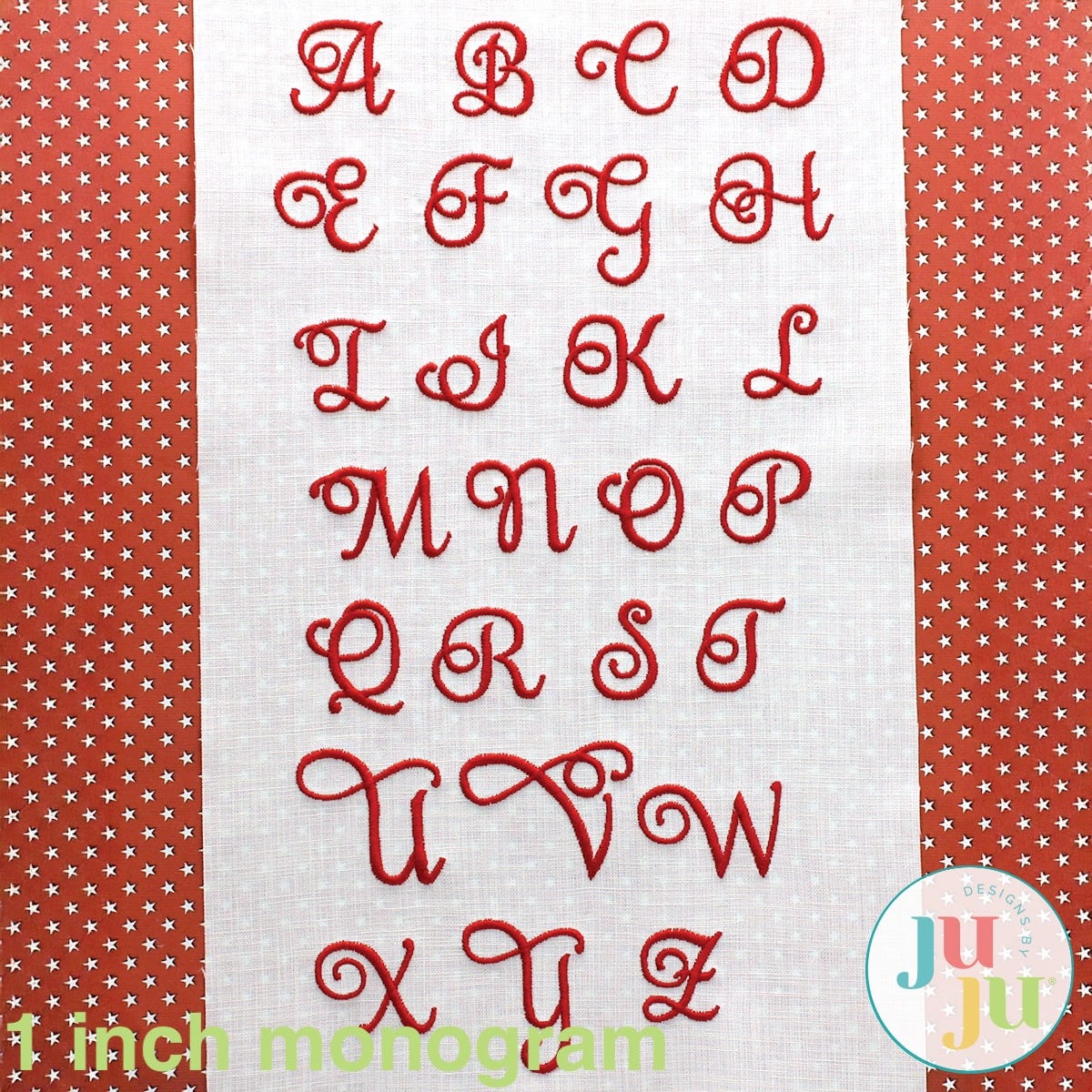 Samantha Embroidery Font and Monogram by Oma's Place