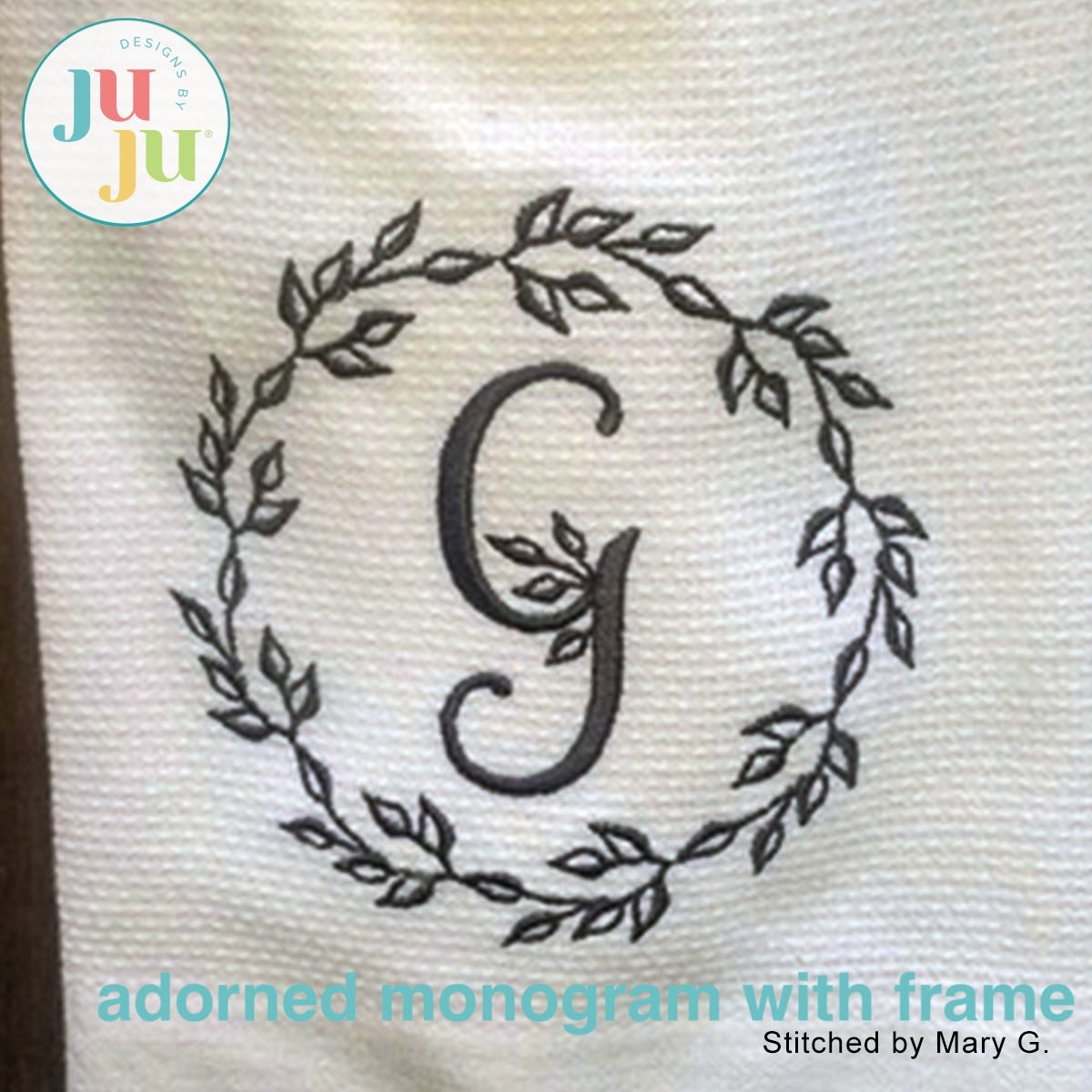 Samantha Embroidery Font and Monogram by Oma's Place